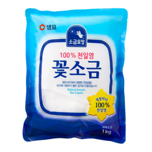 샘표 소금요정 꽃소금, 1kg, 7개