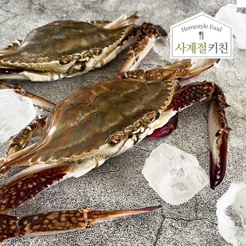 사계절키친 국내산 가을 숫꽃게 대 중사이즈 급냉 1kg 2kg 3kg, 1개