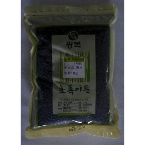 검정약콩 쥐눈이콩 1kg 실온, 1개, 단품