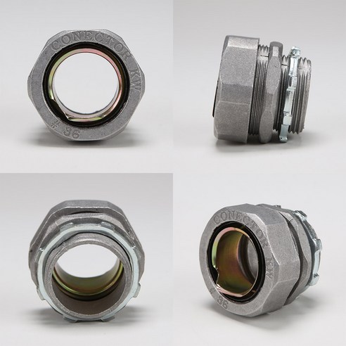 WF 방수 콘넥타 WF방수후렉시블 전용 알루미늄합금 커넥터 16mm 22mm 28mm 36mm 42mm 54mm 70mm 80mm 104mm, 104mm, 1개