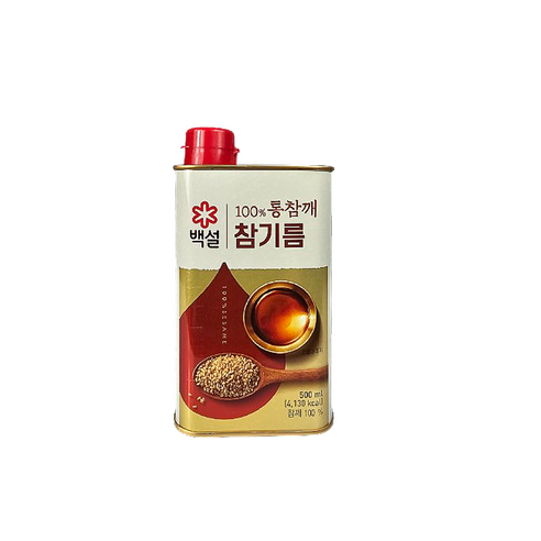 백설 100프로 통참깨 참기름, 500ml, 1개