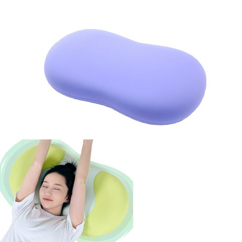 뉴시나리오 3D 고밀도 메모리폼 항균 베개 사무실 베개 낮잠 베개 기능성 베개, 1개, 푸른색