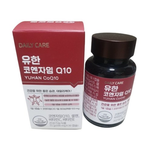 유한양행 유한 코엔자임Q10 500mg x 30캡슐 1박스, 없음, 기본, 30개