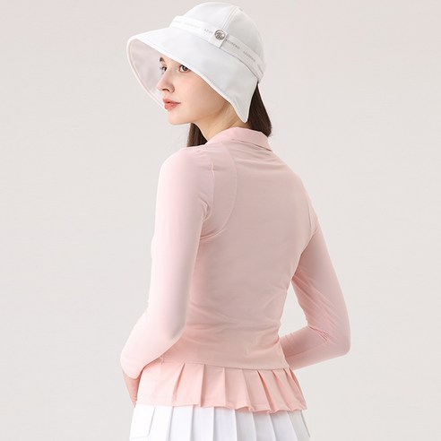 애저웨이 여성 골프긴팔 상의 이너웨어 등산 운동복 기능성 상의 긴팔 티셔츠 핑크