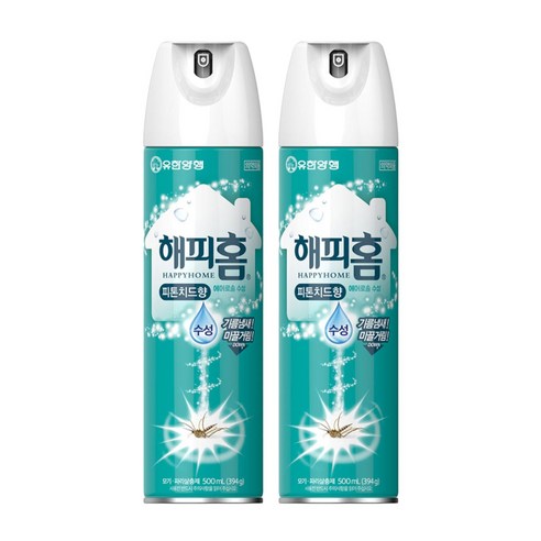 해피홈 에어로솔 모기(피톤치드향) 500ml, 3개