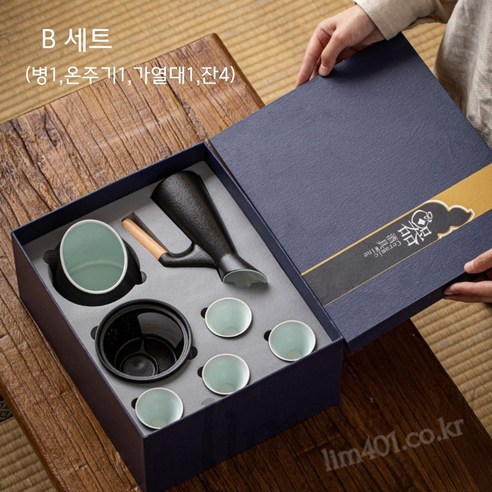 [커피타임나우ㅣ인기상품] 일본술 애호가를 위한 최고의 선물: 사케도쿠리 일본술 도꾸리 중탕 워머 술잔세트 [CoffeeTimeNOWㅣ추천상품]