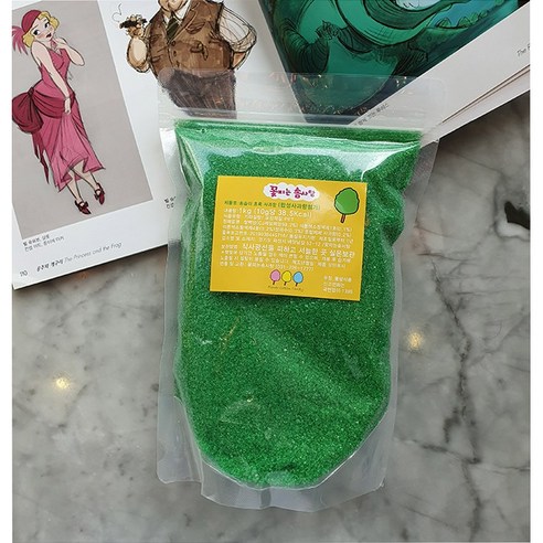 솜사탕 설탕 사과향 (초록색) 1Kg (진한색), 1개