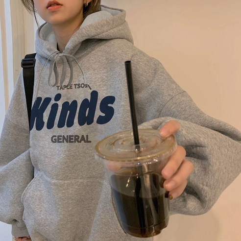 기모 후드 루즈핏 후드티
