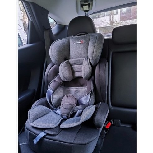 에어보스 제이나인 ISOFIX 주니어 카시트(썬바이저 포함) 윈드그레이 1개, 카시트