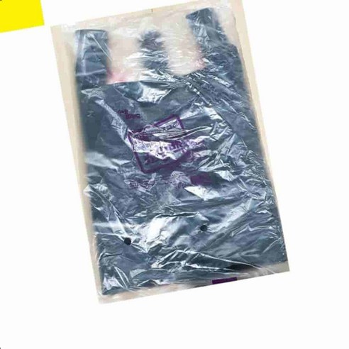 1개 미니 비닐쇼핑백 검정색 100매 포장용비닐 손잡이비닐 비닐봉투대량주문 비닐봉투 업소용비닐봉투