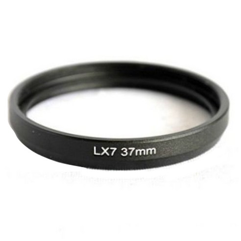 는 37mm 렌즈 필터 어댑터 링을 위해 파나소닉 루믹스 DMC LX7 DMW-FA1 블랙 Atlx7Bk, 하나, 검정