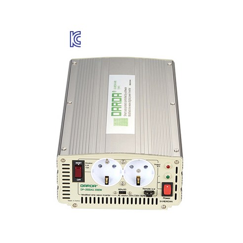 [당일] DP-25024BQ DC24V 2500W (2.5KW) 피앤케이하이테크 다르다 계단파 차량용인버터, 1개