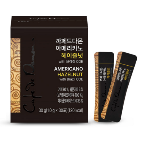[커피타임나우ㅣ인기상품] 까페인 애호가의 천국: 암웨이 까페드다몬 아메리카노 헤이즐넛 [CoffeeTimeNOWㅣ추천상품]