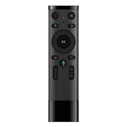 AFBEST Q5-M 원격 제어 2.4G 스마트 음성 무선 마우스 TV 프로젝터 셋톱 박스 용 6 축 체성 감각, 검정