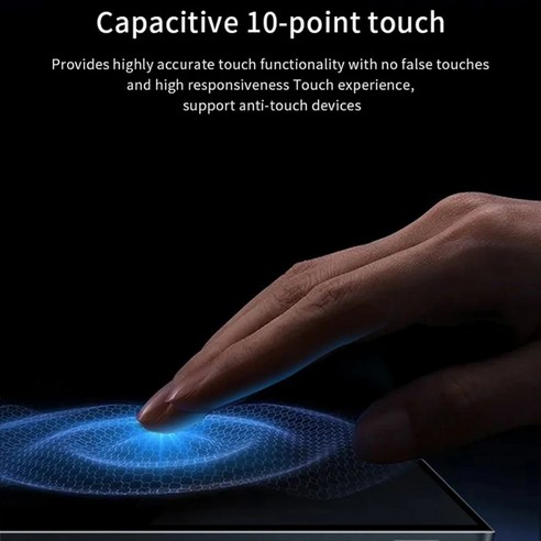 보조모니터 포터블모니터 거치대 휴대용 모니터 터치 스크린 듀얼 스피커 HDR IPS 100% sRGB 게이밍 디스플레이 노트북 Xbox PS4/5 스위치용 14/15.6 인치 10, [02] 14inch touch, [05] EU 플러그