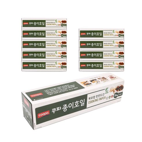 쿠파 종이호일 30cm x 75m, 1개입, 10개