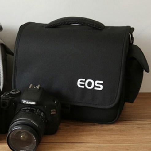 감성스터프 EOS 캐논 DSLR 기본 스트랩 카메라가방, 1개, 블랙/대