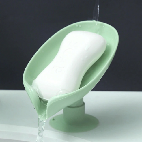 Soap Holder Dish Drain Bathroom Box Shower Leaf Shape Storage Cup Container Tray 비누 홀더 접시 배수 욕실 상자 샤, {"크기":"하나"}, 보여진 바와 같이