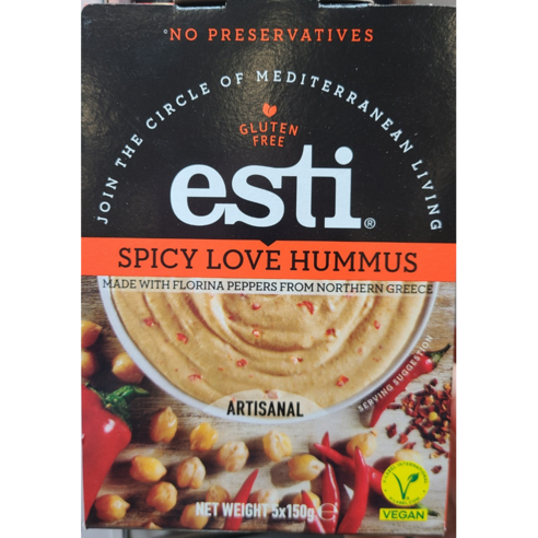 코스트코 Esti스파이시 러브 후무스 아이스포장무료, 5개, 150g