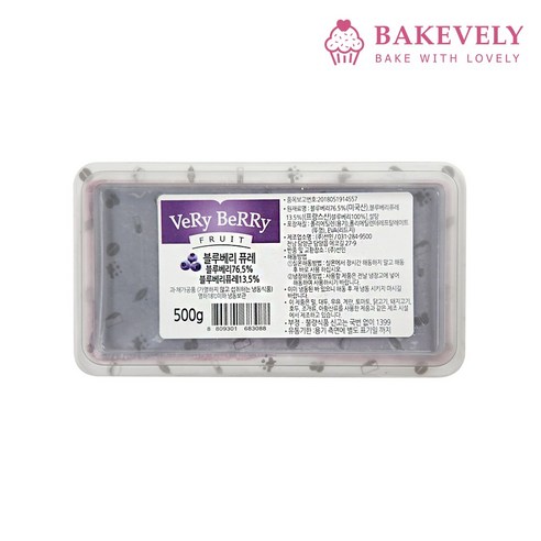 선인 베리베리 블루베리퓨레 500g, 1개