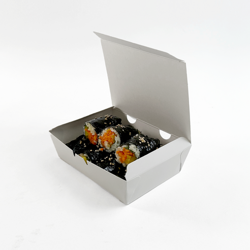 백색 꼬마김밥도시락, 꼬마김밥도시락(백색..., 1개 - 일반일회용도시락 | 쿠팡