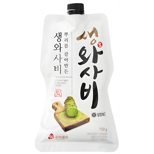 주비푸드 냉장 자연에서 갈아만든 생와사비 750g