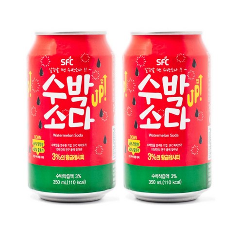 수박소다 350ml 24개(1box)/수박탄산/무/배, 24개