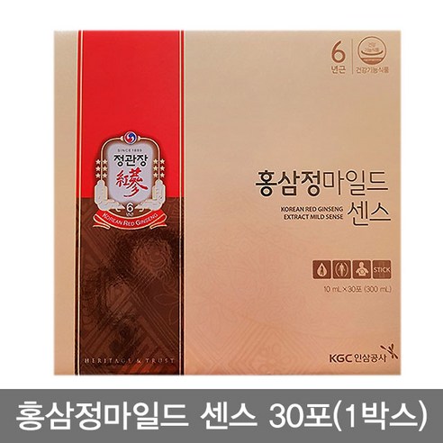 [K쇼핑]정관장 홍삼정 마일드 센스 1박스[30포 * 1박스], 300ml, 1개