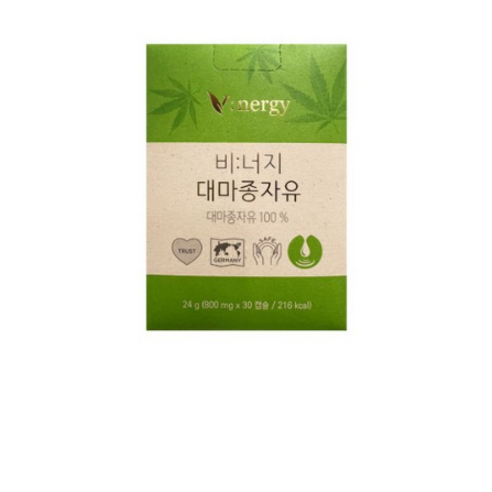 유기농 대마종자유 비너지 식물성 총 2개월분, 30정, 2개