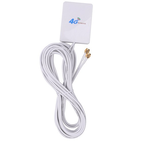 AFBEST ZTE 4G LTE 안테나용 SMA 커넥터 케이블이 있는 3G 라우터 모뎀 공중 외부 안테나, 하얀