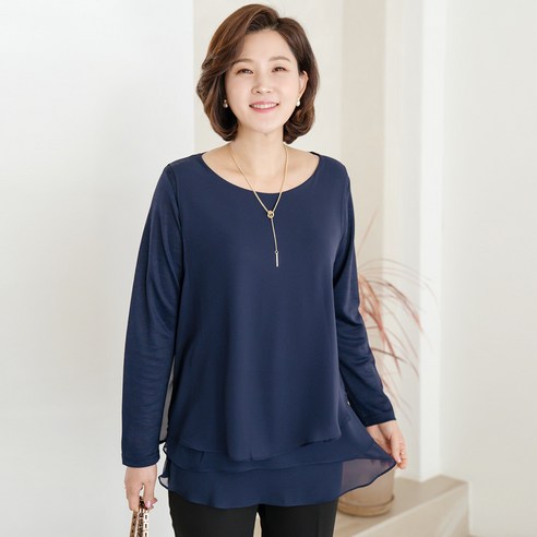 코네 삼단 캉캉 블라우스 TS202112