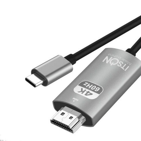 잇츠온 스마트폰 C to HDMI 미러링 케이블 IT-MHLBN20, 2m, 혼합색상