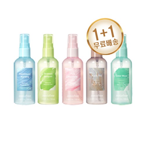 1+1이니스프리 퍼퓸드 바디앤 헤어미스트100ml, 블랙티1+1