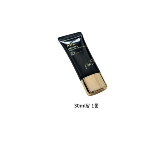 AHC 마스터즈 아쿠아 리치 선크림 SPF50+ PA++++, 30ml, 2개