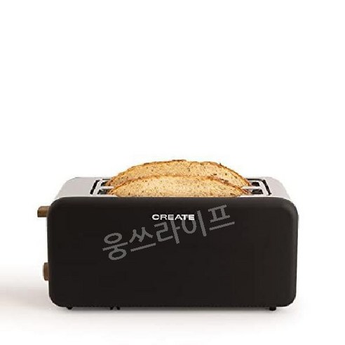 CREATE TOAST RETRO 토스터 인테리어 소품 감성 레트로 디자인 2구, 검은색