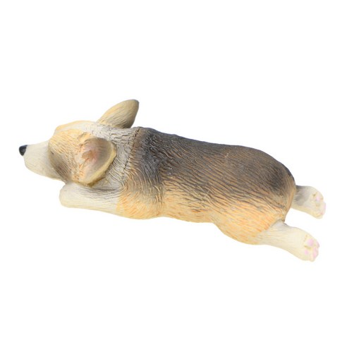 미니어처 거짓말 Corgi 개 요정 정원 마이크로 풍경 분재 냄비 장식, 9, 수지