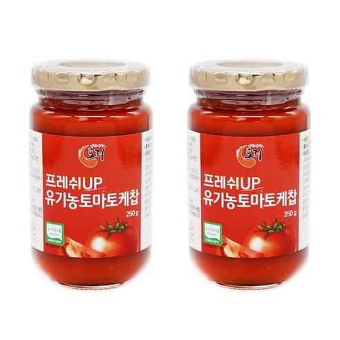 삿갓유통 유기농 토마토로 만든 토리식품 토마토케찹 1병, 250ml, 2개