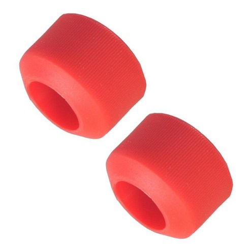 2pc 자전거 핸들 바 그립 실리콘 자전거 바 그립 핸들 바 20-30mm 용 미끄럼 방지, 레드, 20mm