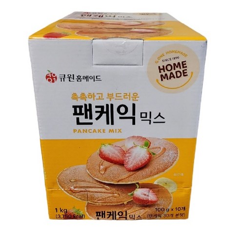 큐원 홈메이드 홈메이드 팬케익믹스, 100g, 20개