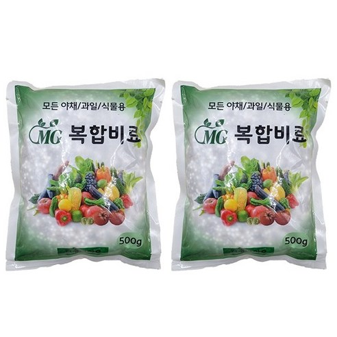 모든식물용 알갱이형 복합비료 식물영양제, 500g, 2개