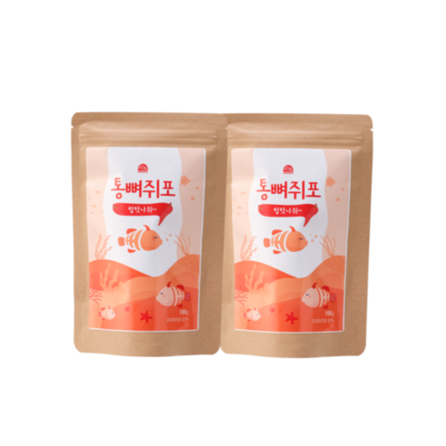 통뼈쥐포 밥맛나쥐 술땡기쥐, 밥맛나쥐(매콤)100g*2봉, 2개, 200g