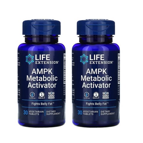 라이프익스텐션 AMPK Metabolic 메타볼릭 액티베이터 효소 30베지타블렛 2팩