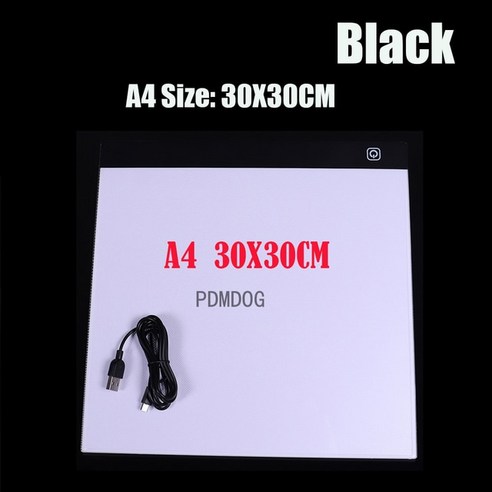 A4 크기 3단계 디밍 Led 라이트 패드 다이아몬드 페인팅 도구 태블릿, A4 30X30CM