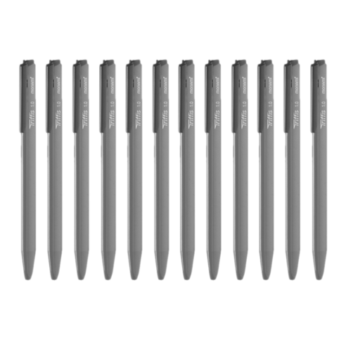 모나미 트리피스 유성볼펜 0.5 0.7 1.0mm 1타 12자루 삼각볼펜 휴대 용이, 12개, 1.0mm 블랙