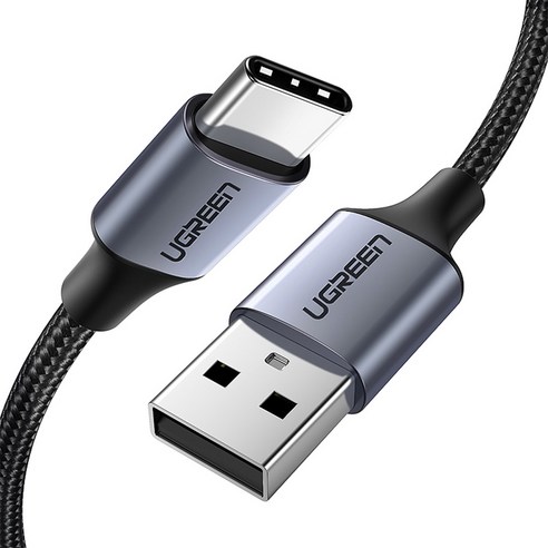 유그린 고급형 C타입 to USB 퀵차지 고속충전 케이블, 1개, 혼합색상, 3m