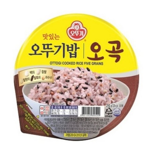 맛있는 오뚜기밥 오곡, 210g, 9개