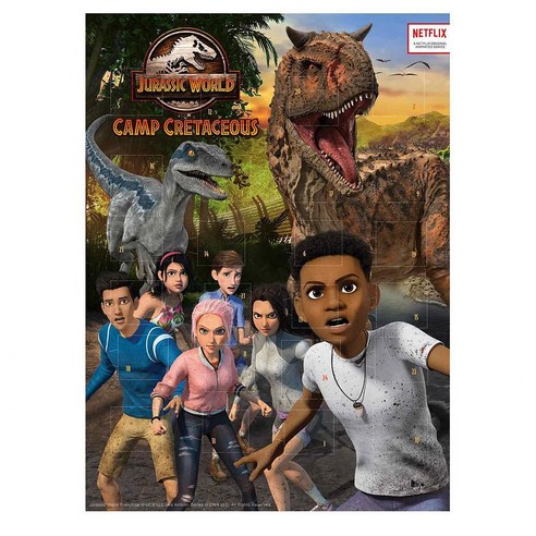 Jurassic World 쥬라기월드 어드벤트 캘린더 위드 밀크 초콜릿 75g 4팩, 4개