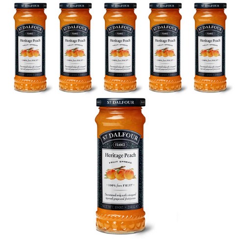 샹달프 디럭스 스프레드 과일잼 284g, 골든 피치(Golden Peach), 6개