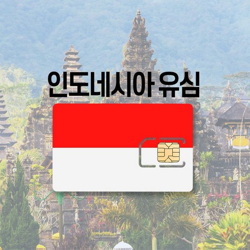 인도네시아 유심 LTE 완전무제한 5일 6일 발리 자카르타 여행 유심칩, 매일 2GB 후 저속무제한