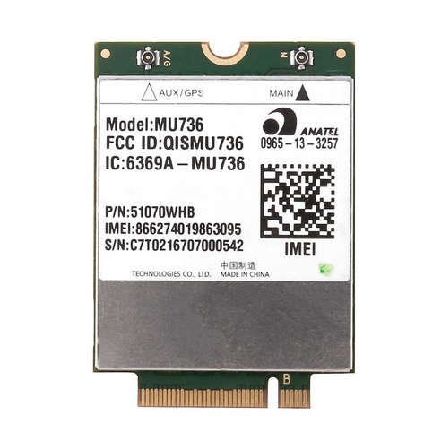 Retemporel 용 MU736 WiFi 카드 HSPA + M.2 모듈 3G NGFF WCDMA 범용 무선, 1개, 녹색